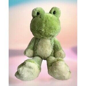 FIESTA FUZZY FOLK SITTING IVY BEAN BAG FROG TOAD 16" Plush Stuffed Animal Soft